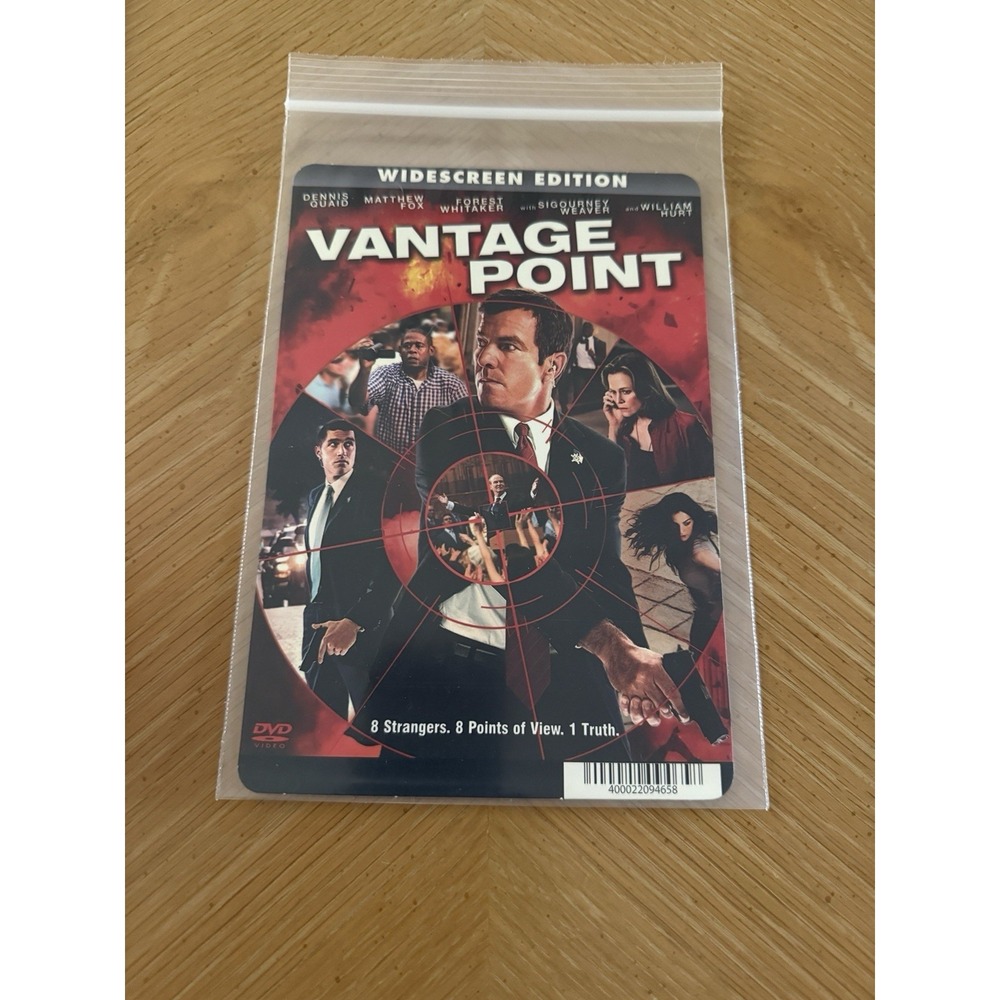 Vantage Point Weaver Quaid BLOCKBUSTER VIDEO BACKER CARD 5.5"X8" NO MOVIE